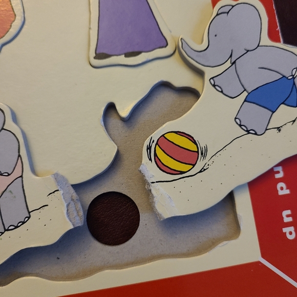 Vintage Babar Board Puzzle Used Condition - Picture 3 of 5